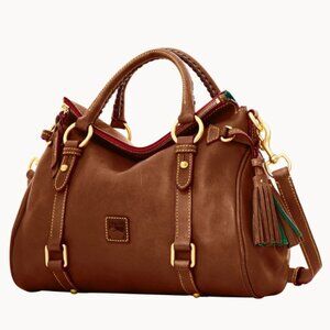 🆕 NWOT | D&B "Florentine" Satchel in Chestnut Leather w/ Gold Hardware